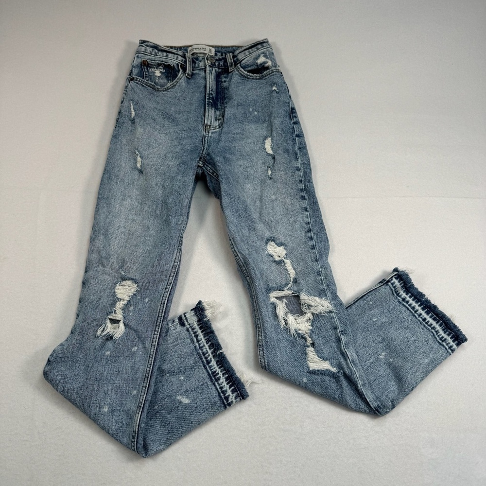 Abercrombie & Fitch Blue Straight Leg Jeans